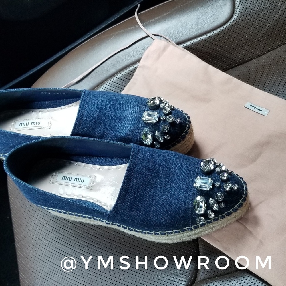 Miu Miu Denim Espadrilles - Picture 4 of 7